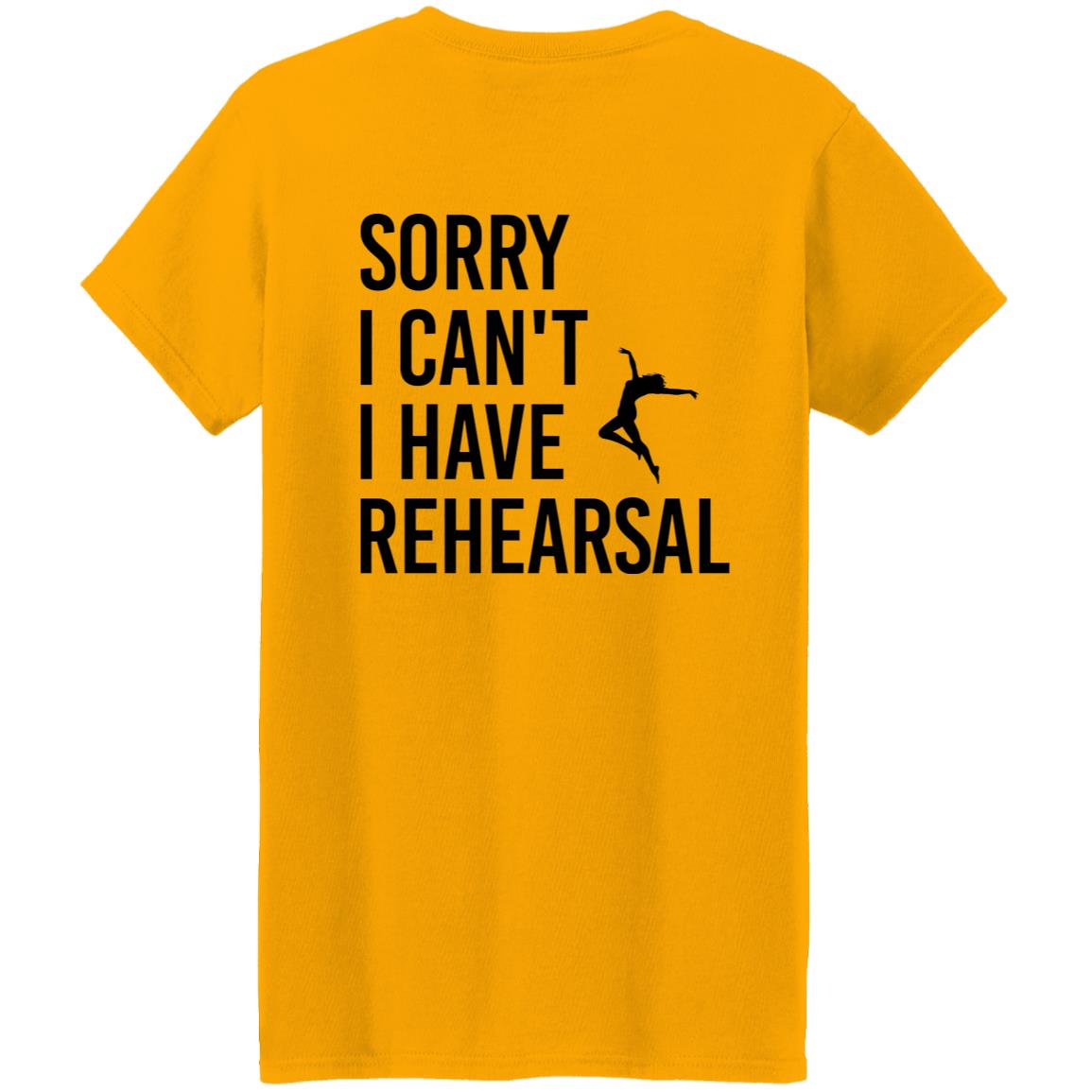 Ladies' "Sorry I Can't" ETAP Tee