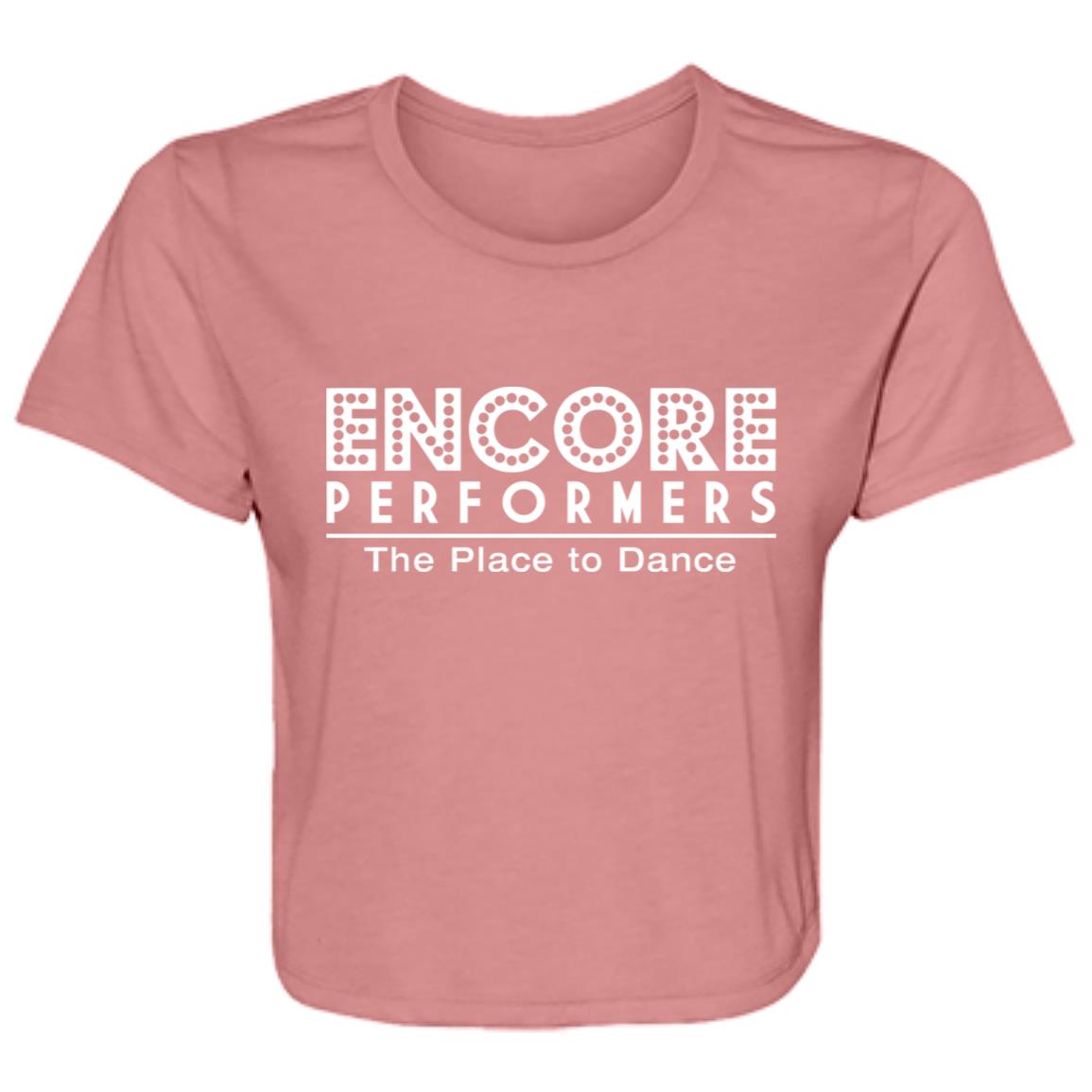 Ladies' Flowy Cropped Tee - Studio Logo