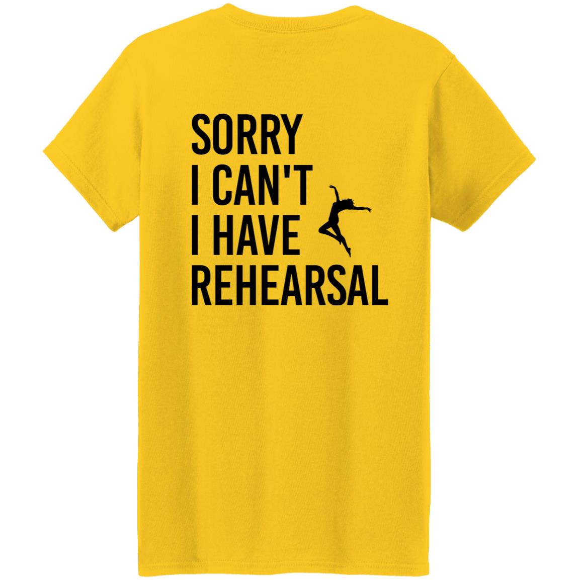 Ladies' "Sorry I Can't" ETAP Tee