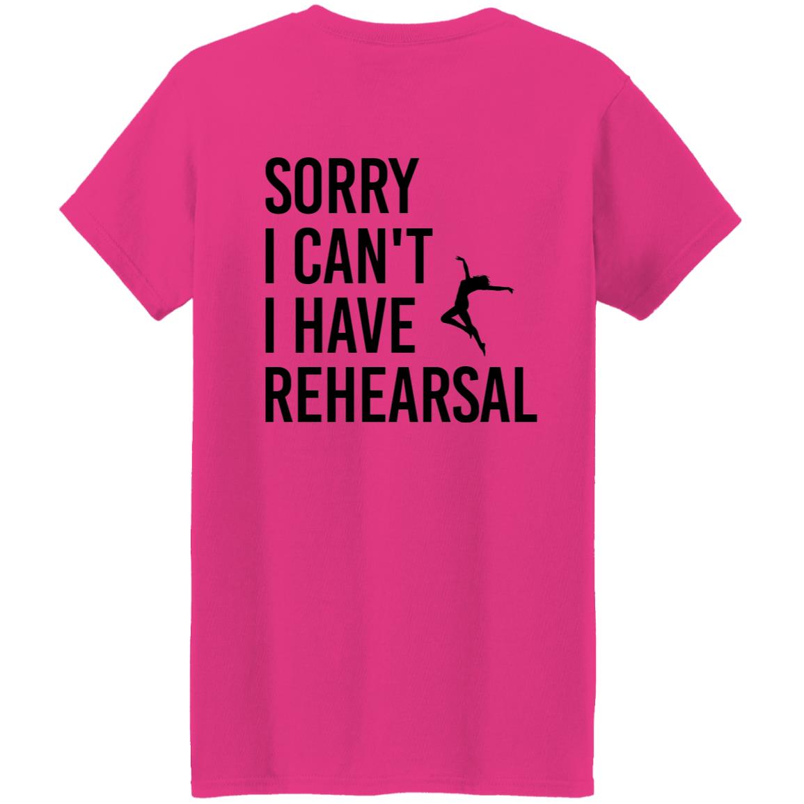 Ladies' "Sorry I Can't" ETAP Tee
